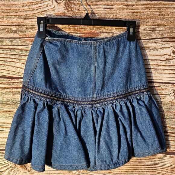Avon Fashion Jean Skirt women's 5/6 extra price able to make longer pre-owned - Picture 2 of 6